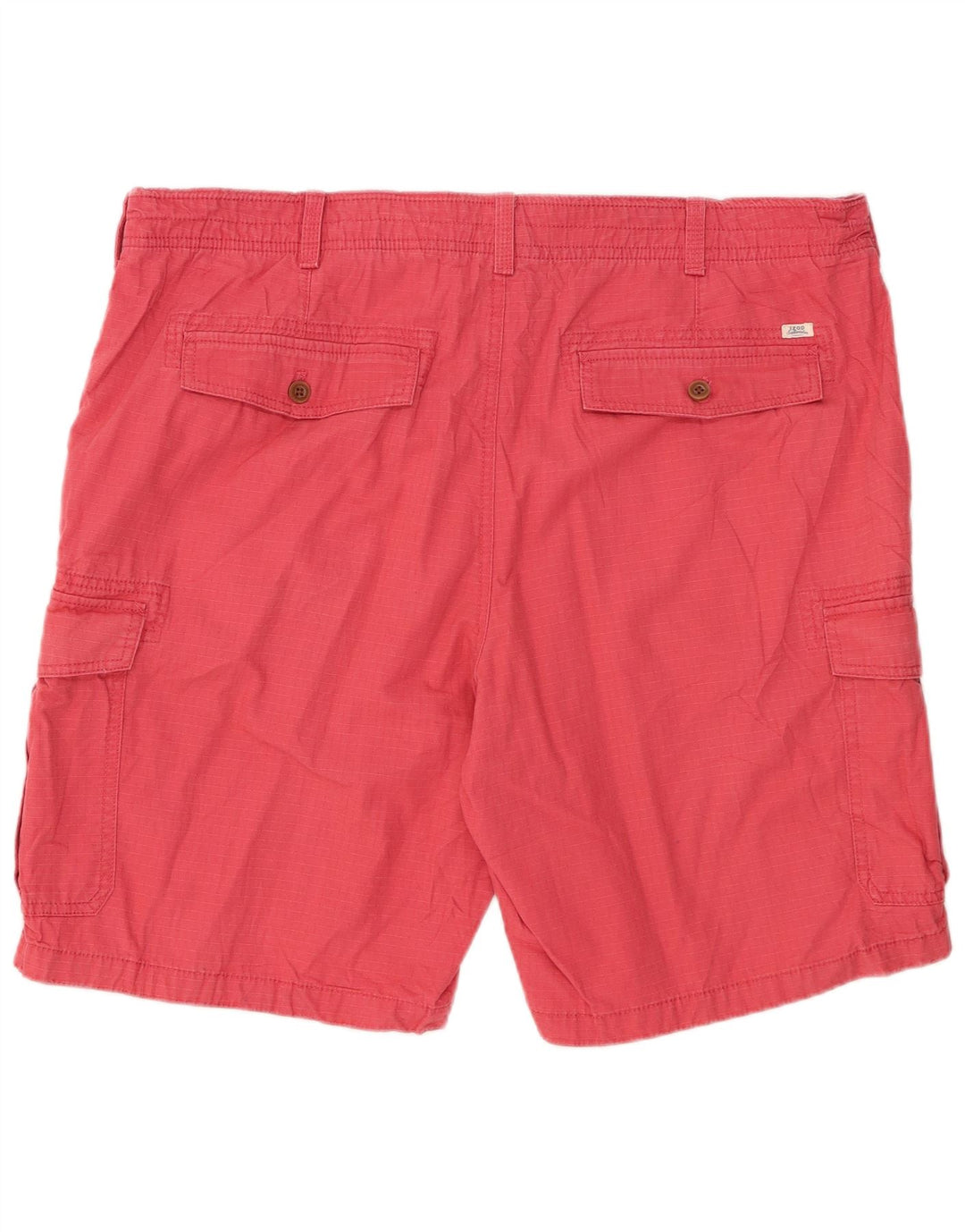 IZOD Short cargo d'eau salée pour homme W42 2XL en coton à carreaux rose