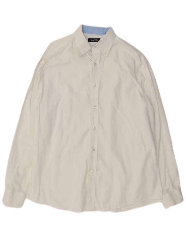 Nautica Chemise Homme Taille 16 Grand Blanc