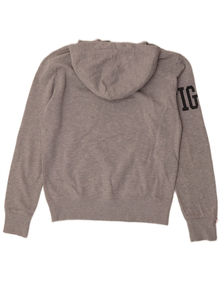 Superdry Pull à Capuche Graphique Homme Gris Moyen Coton