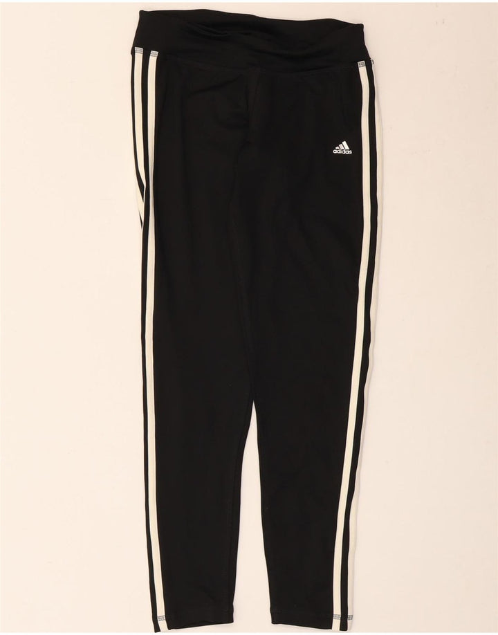 Adidas Climalite Leggings UK 8/10 Petit Noir Polyester