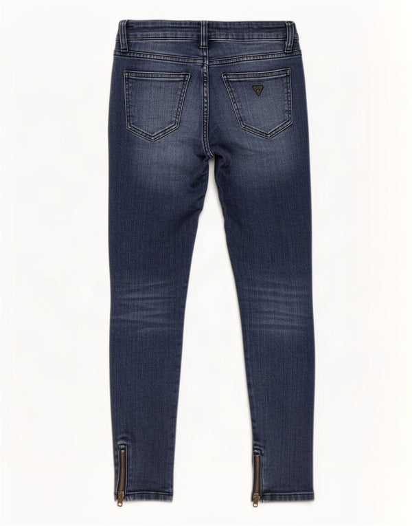 Guess Jean skinny vieilli W27 L28 en coton bleu pour femme