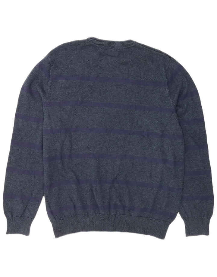 Chaps Pull col rond homme XL bleu marine coton
