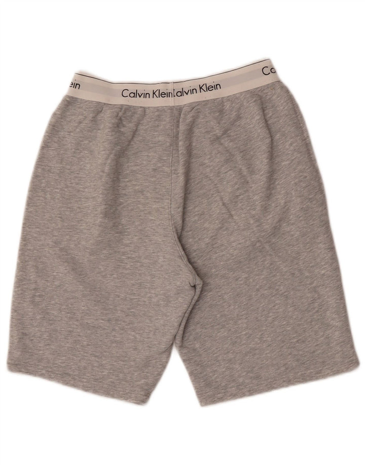 Calvin Klein Short de sport graphique pour homme Petit gris Coton