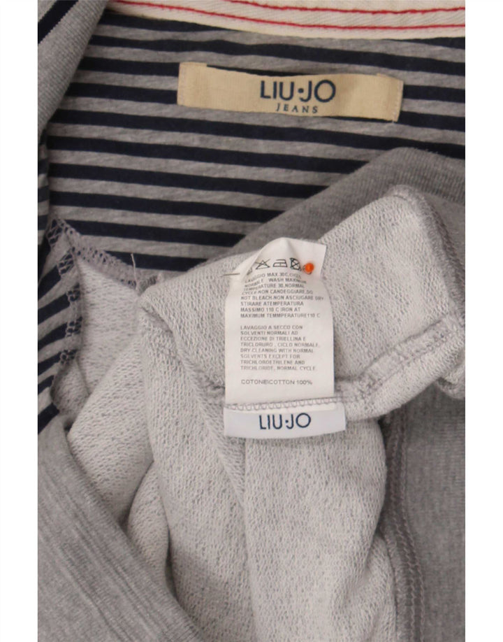 Liu Jo Veste de Survêtement Graphique Homme XL Gris Coton
