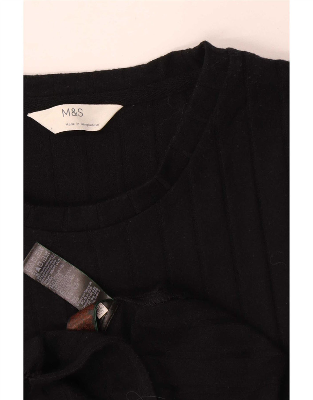 Marks & Spencer Robe fourreau sans manches pour femme UK 14 Large Noir Polyester