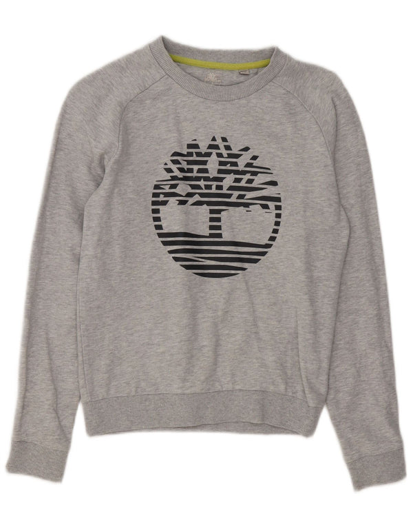 Timberland Sweat-shirt graphique pour garçon 11-12 ans XS Gris chiné