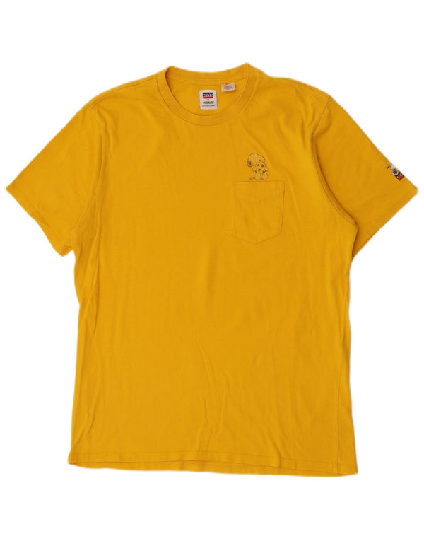 Levi's Tee-Shirt Peanuts Homme Jaune Moyen