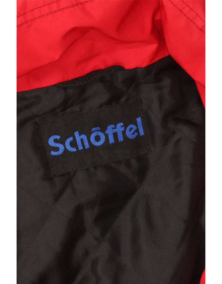 SCHOFFEL Veste de ski à capuche pour homme UK 42 XL Rouge Colourblock