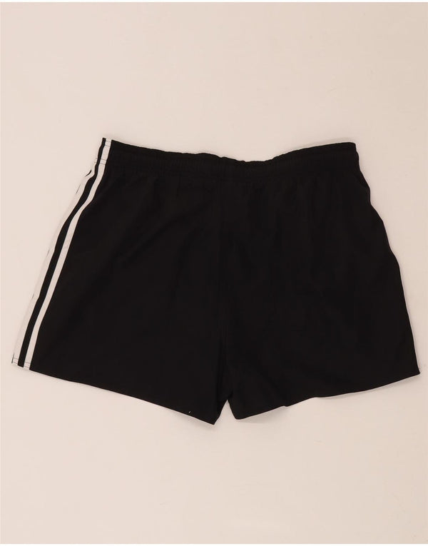 ADIDAS Short de sport pour femme UK 14 Large Noir Polyester