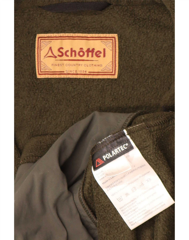 Schoffel Gilet polaire pour homme UK 40 Large Kaki Polyester