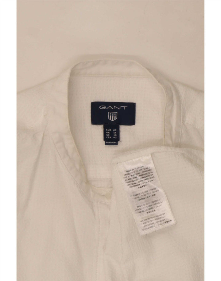 Gant Chemise Pull Femme UK 14 Large Lycra Blanc