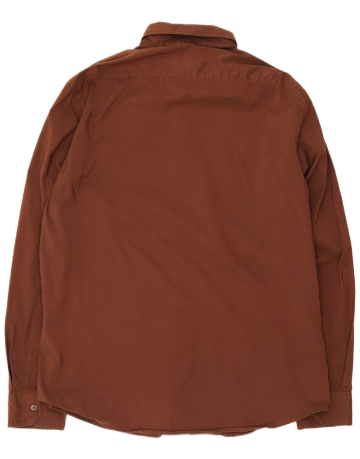 Trussardi Chemise Homme XL Marron Coton