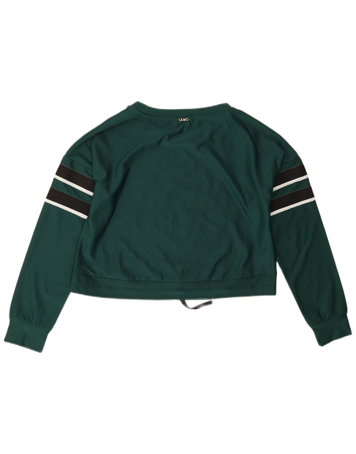 Liu Jo Sweat-shirt graphique surdimensionné pour femme UK 10 Petit Vert