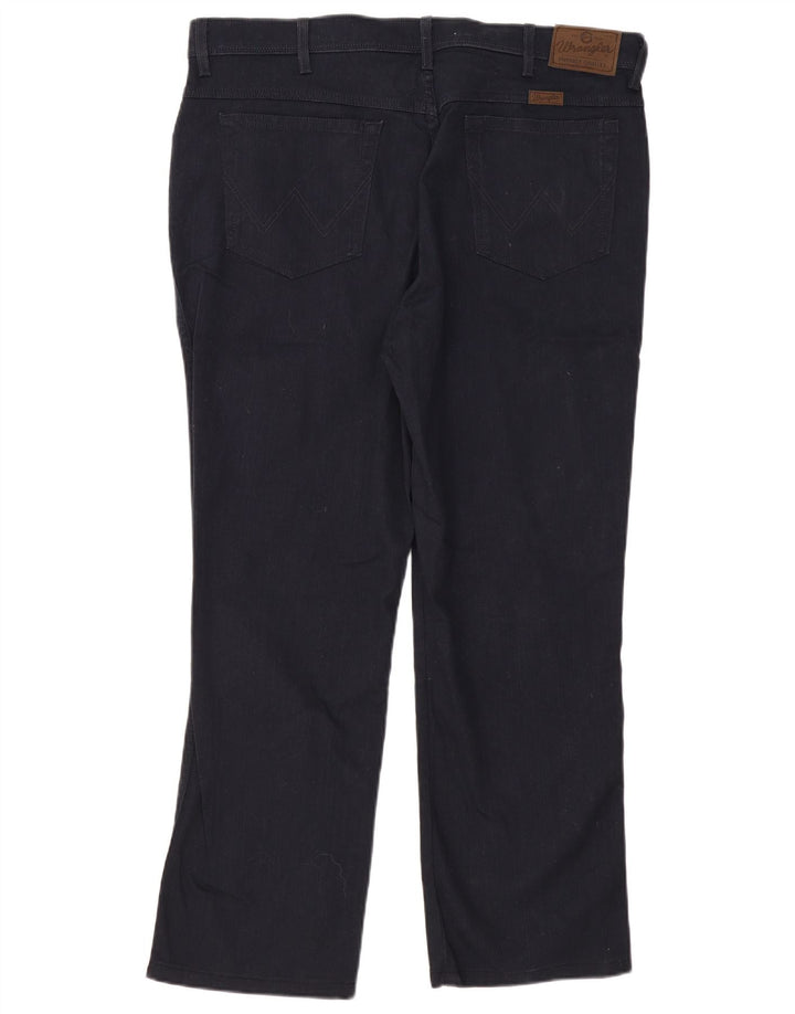 WRANGLER Pantalon décontracté droit coupe droite pour homme W40 L29 Bleu marine