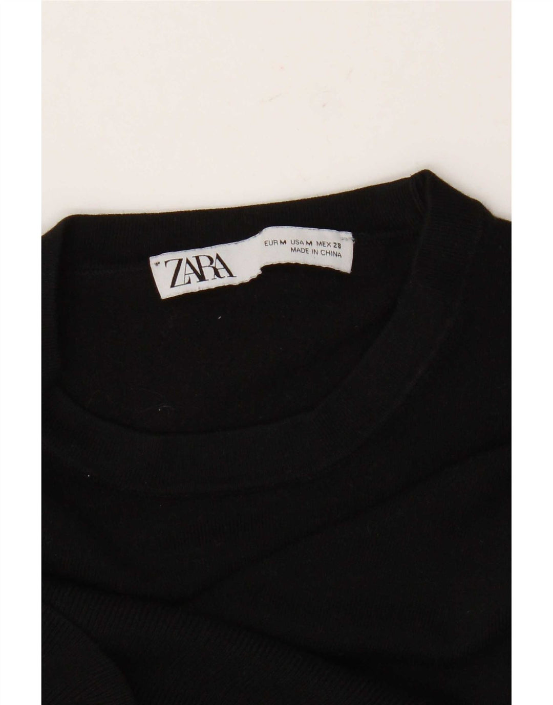 Zara Pull ras du cou pour femme UK 12 Noir moyen