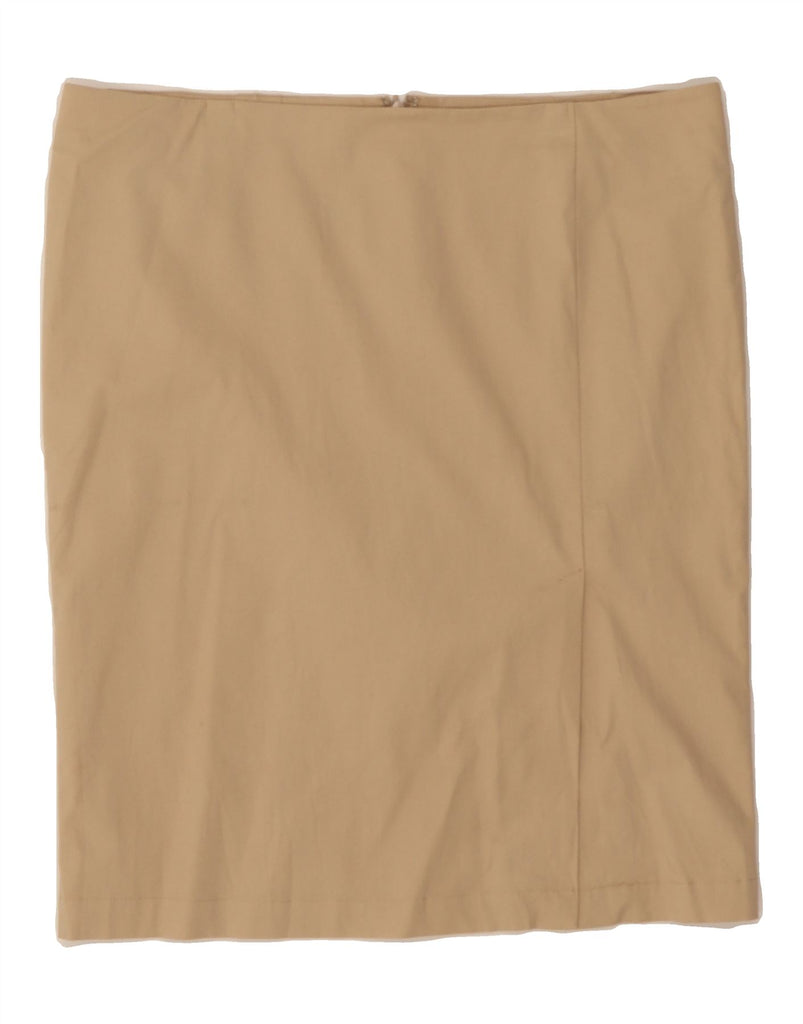 ARMANI Womens Straight Skirt EU 46 XL W36  Beige Polyester Vintage Armani and Second-Hand Armani from Messina Hembry 