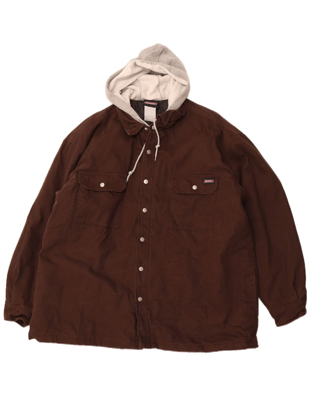 DICKIES Veste bomber à capuche pour homme UK 36 Small Marron Colourblock