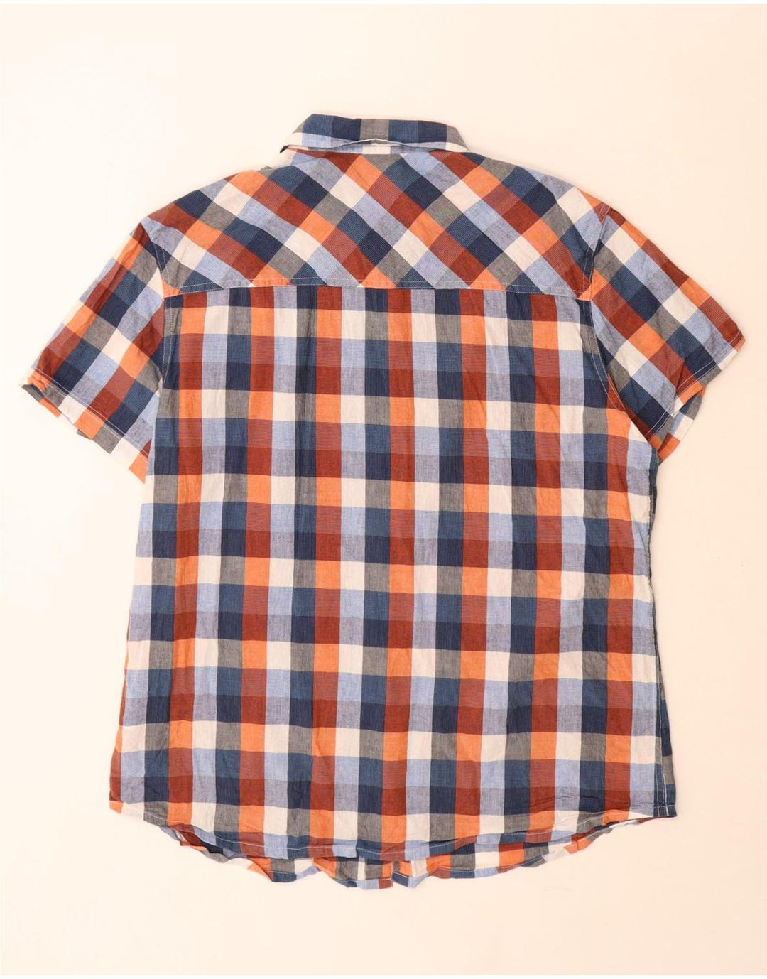 Mountain Warehouse Chemise à manches courtes pour homme en coton à carreaux multicolore 2XL