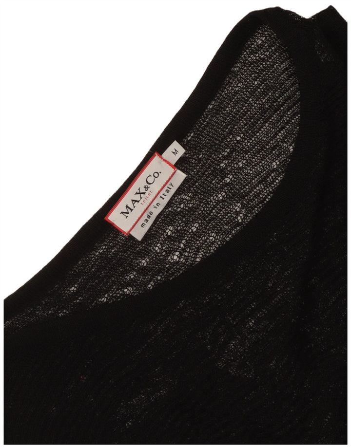 Max & Co. Débardeur slim transparent pour femme UK 12 Noir moyen