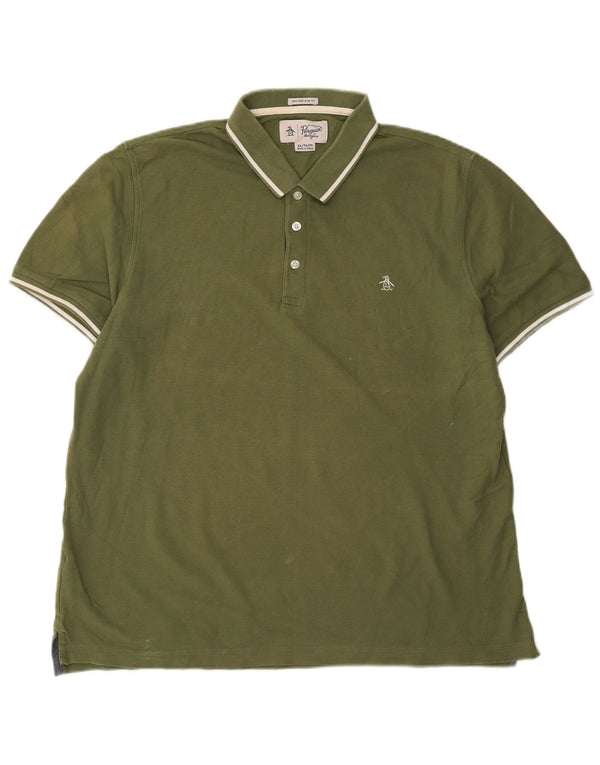 Penguin Polo Heritage Slim Fit XL Homme Kaki Coton