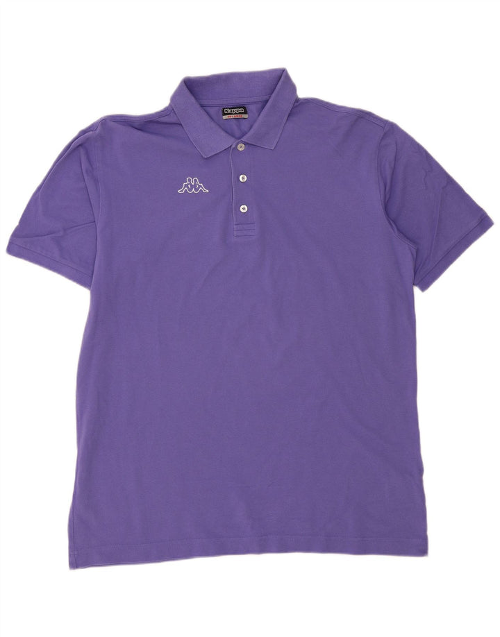 Kappa Polo Homme 2XL Bleu Marine Coton