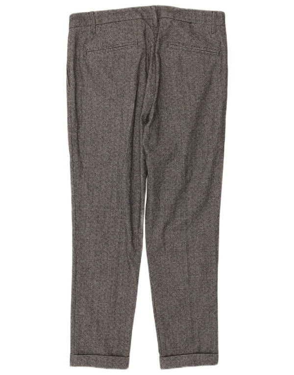 Benetton Pantalon de costume pour homme IT 46 Small W32 L27 Gris Coton