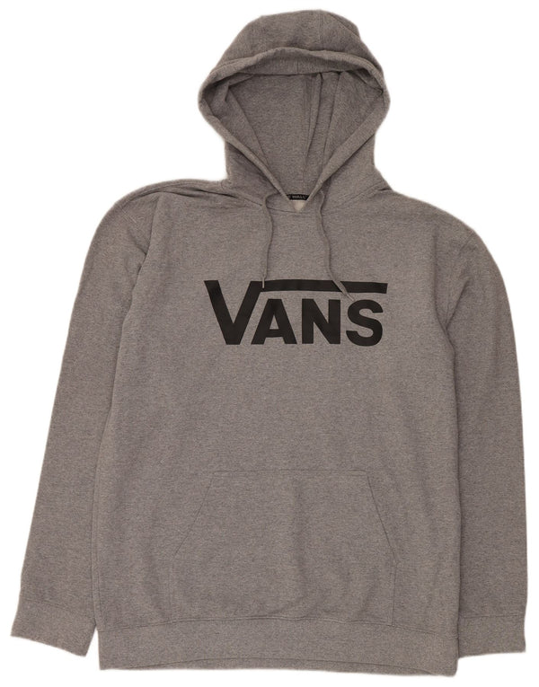 VANS Pull à capuche graphique pour homme 2XL Gris Polyester