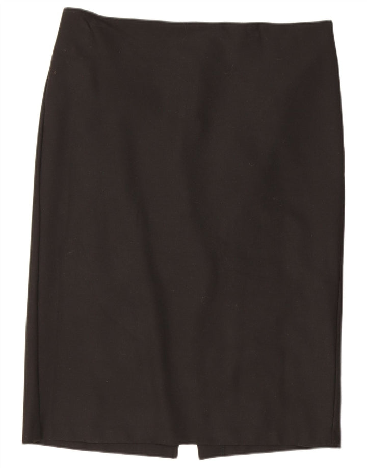 Benetton Jupe Crayon Femme IT 46 Large W32 Noir Polyester