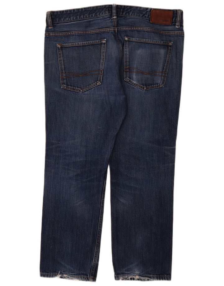 Hugo Boss Jean droit W36 L28 bleu coton pour homme