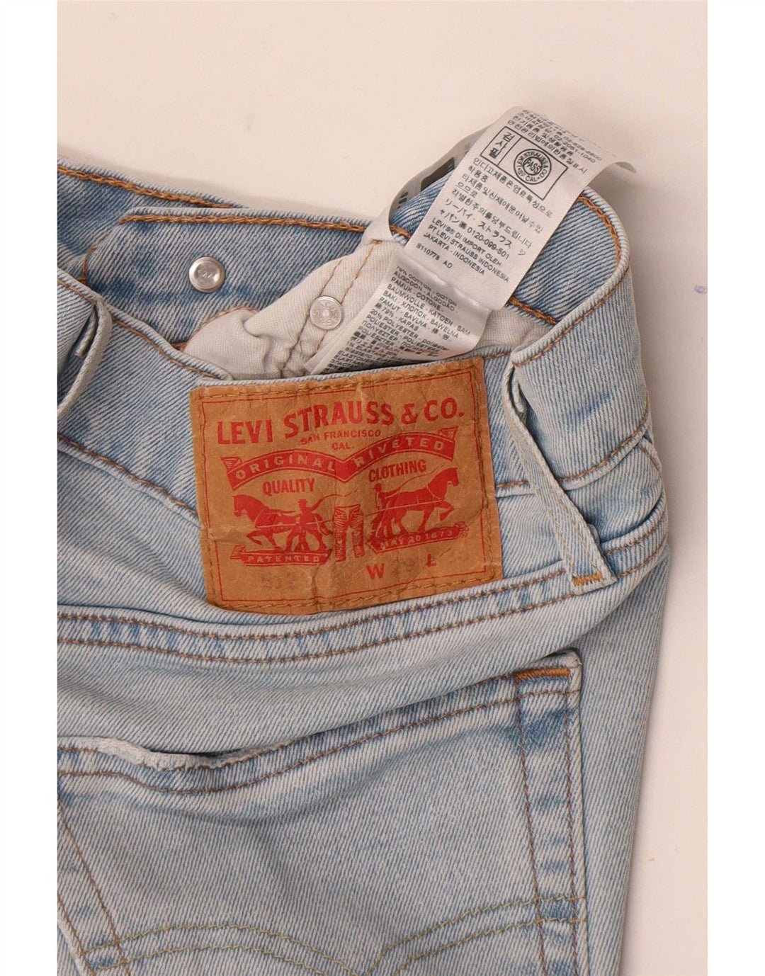 Levi's Jean 502 Tapered Homme Bleu W29 L30 Coton