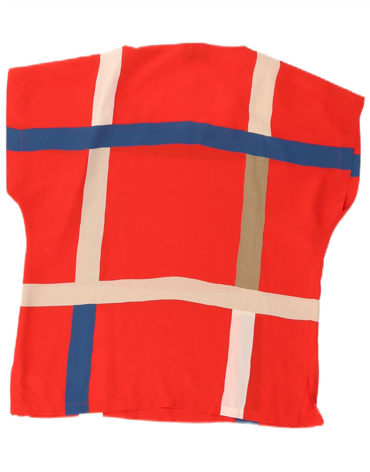 Ted Lapidus Chemisier Femme EU 38 Medium Red Check Polyester