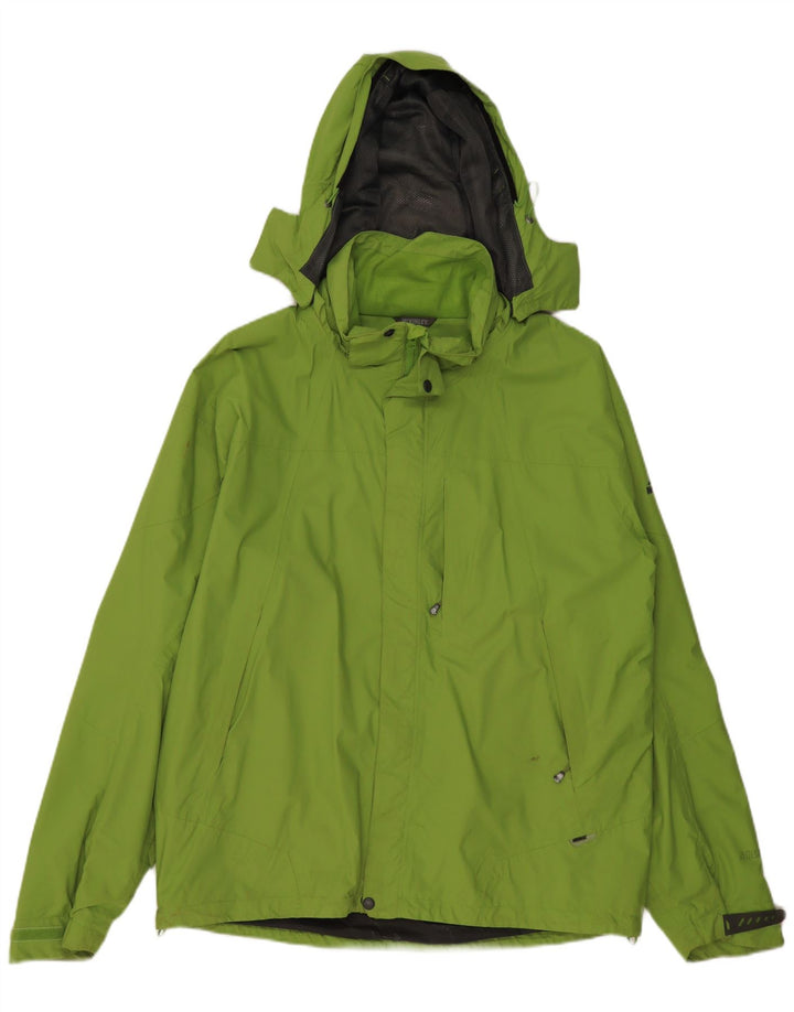 MCKINLEY Veste de pluie à capuche pour homme UK 40 Large Vert Polyamide