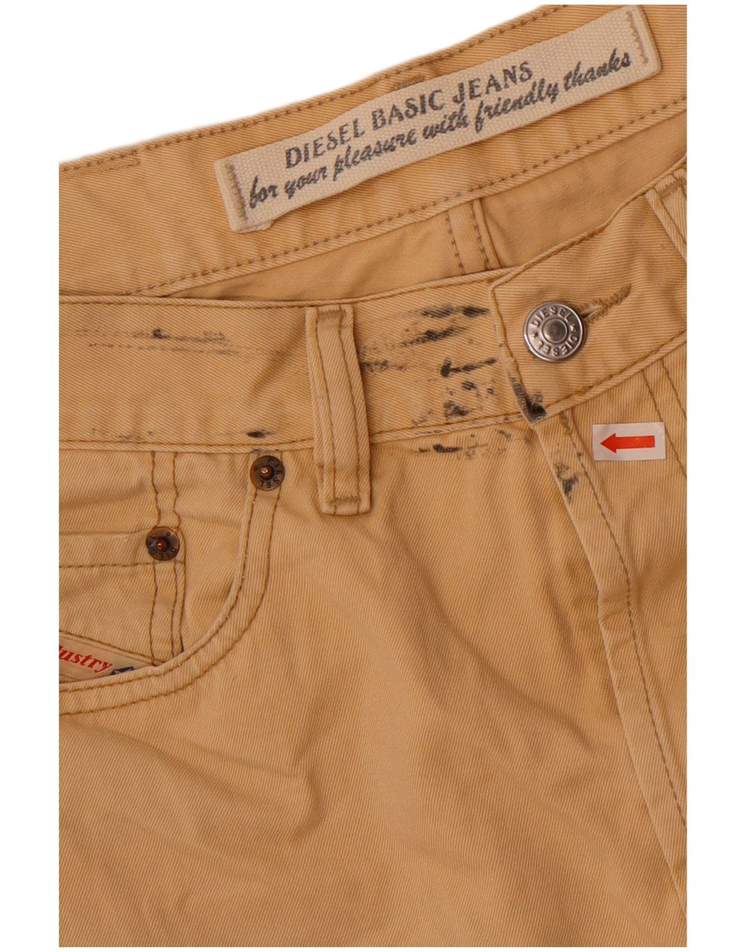 Diesel Pantalon Casual Homme W33 L28 Beige Coton