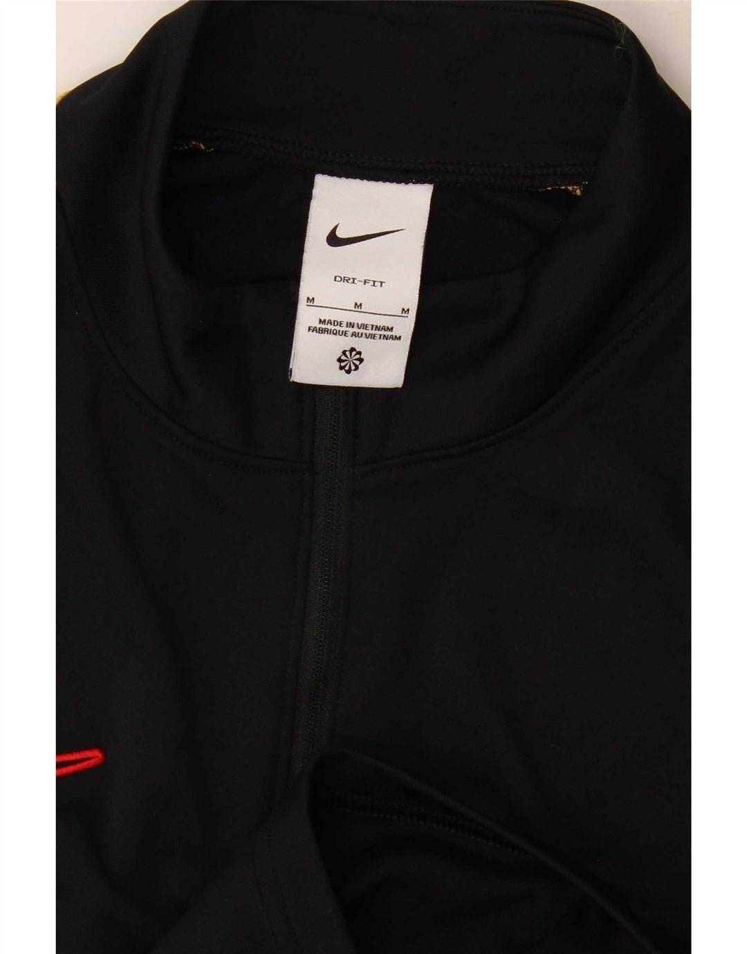 Haut de survêtement Nike Dri Fit Zip Neck pour homme, color block, noir moyen
