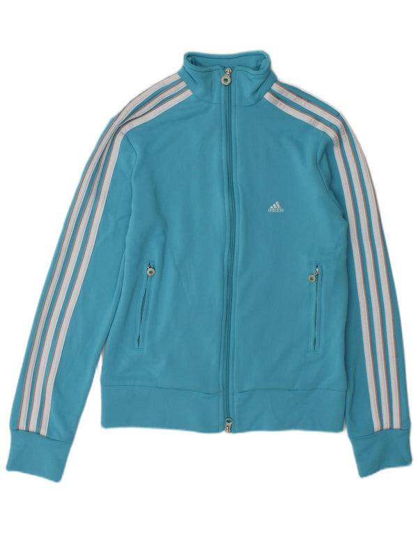 Adidas Veste de survêtement pour femme UK 12 Bleu moyen Polyester