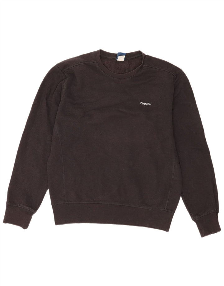 REEBOK Sweat-Shirt Homme Noir Moyen Coton