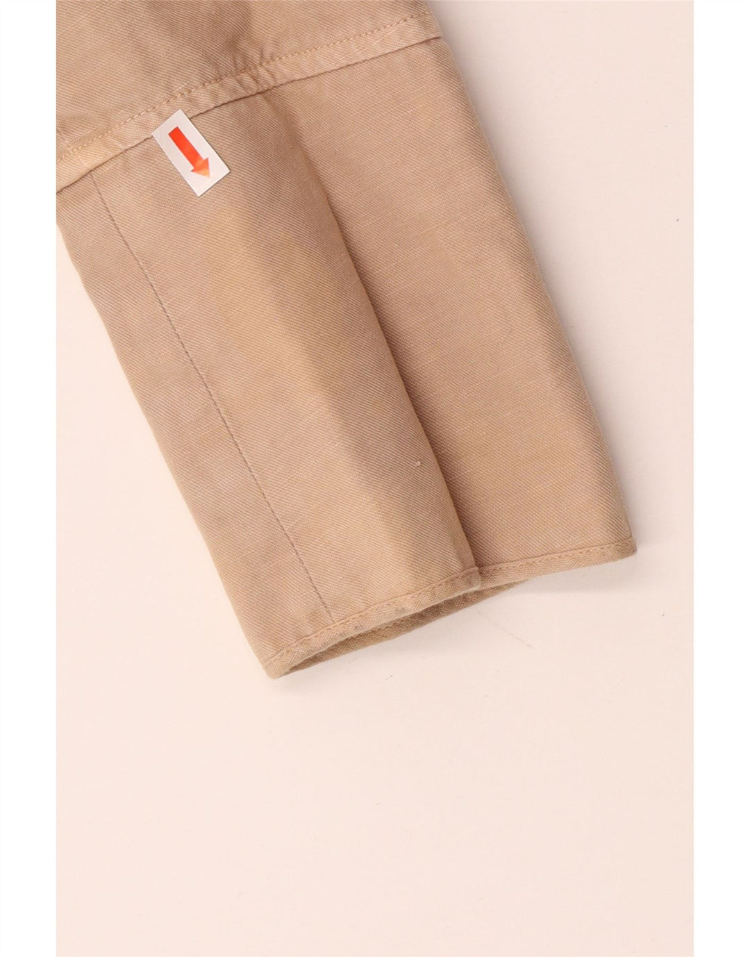 PINKO Veste Blazer 2 Boutons Femme UK 8 Petit Coton Beige