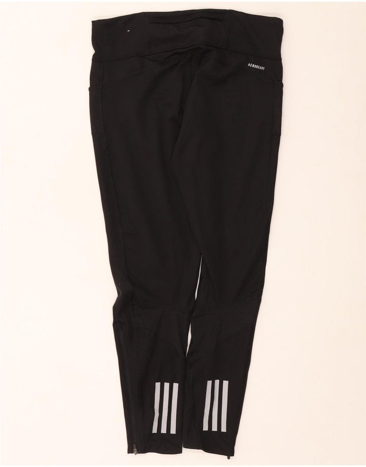 ADIDAS Leggings Aeroready pour femmes UK 16/18 Large Noir Polyester