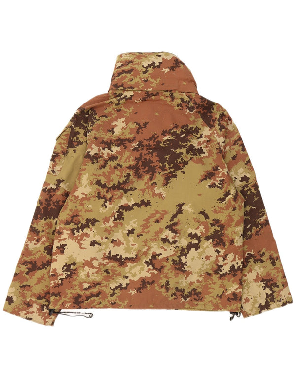 veste militaire à capuche vintage pour hommes UK 38 Camouflage kaki moyen