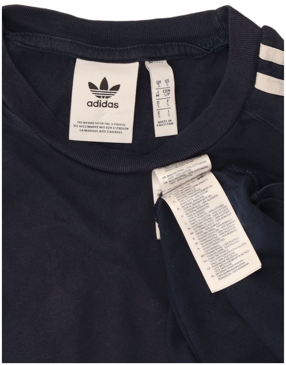 Adidas T-Shirt Homme Haut Petit Bleu Marine Coton