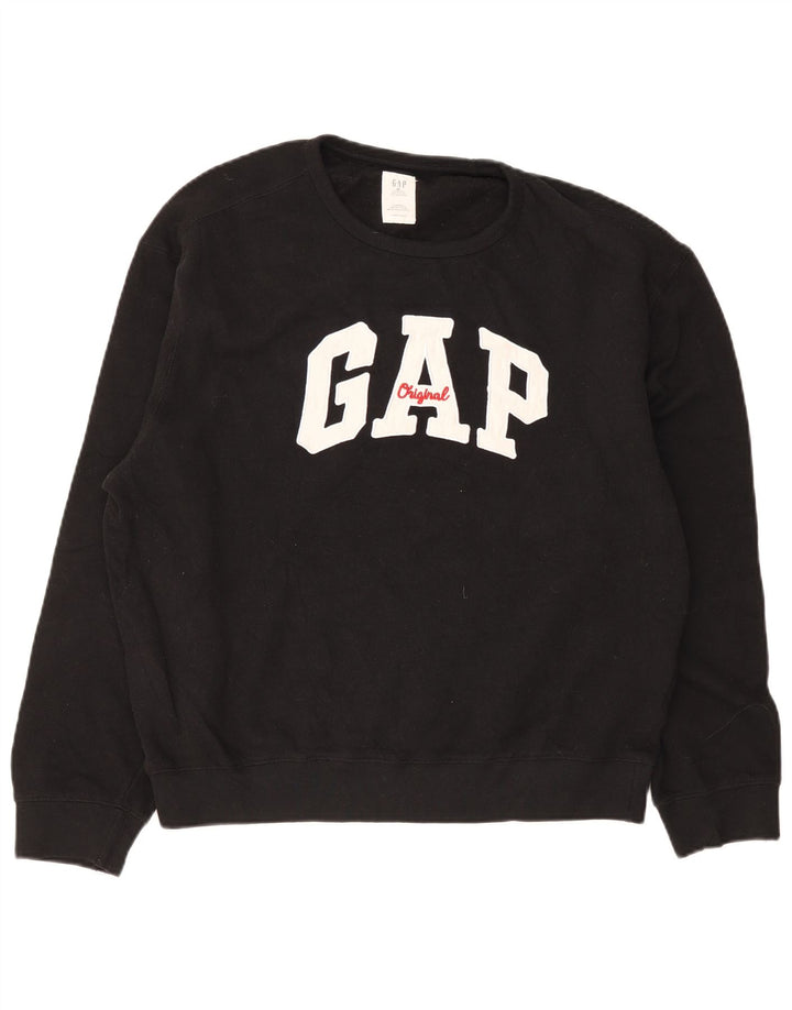 Gap Sweat-Shirt Graphique Homme XL Noir Coton