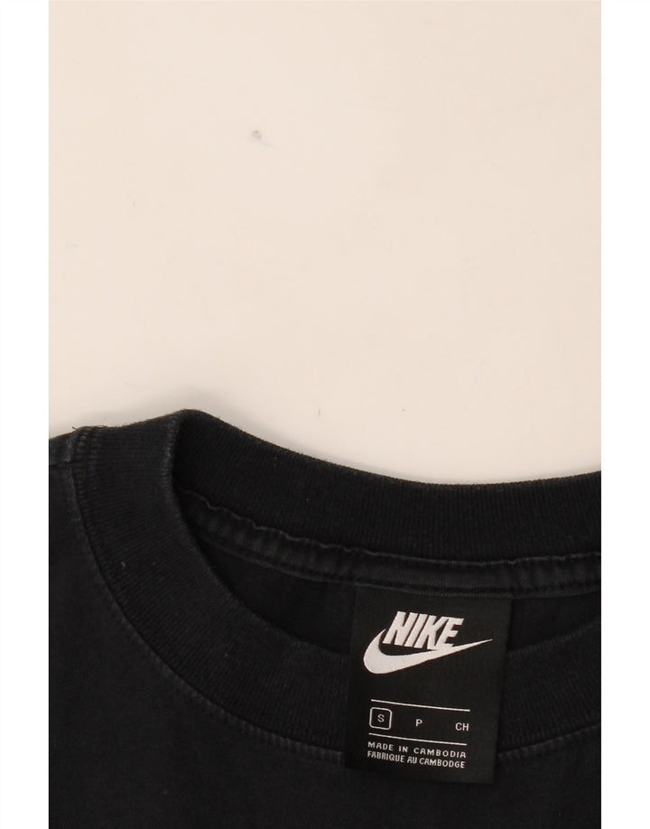 NIKE Womens T-Shirt Top UK 10 Small Black Cotton Vintage Nike and Second-Hand Nike from Messina Hembry 