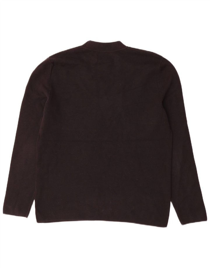 Cos Pull à col roulé pour femme UK 14 en coton noir moyen