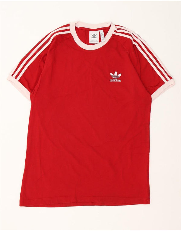 Adidas T-Shirt Homme Haut Large Rouge Coton