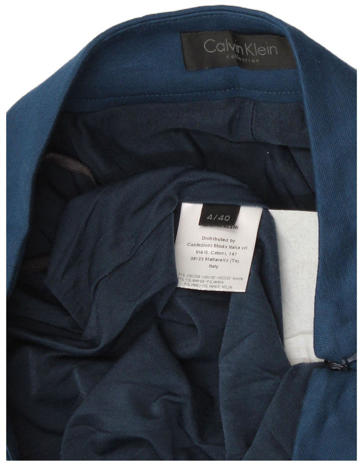 Calvin Klein Mini jupe femme US 4 Small W28 bleu viscose