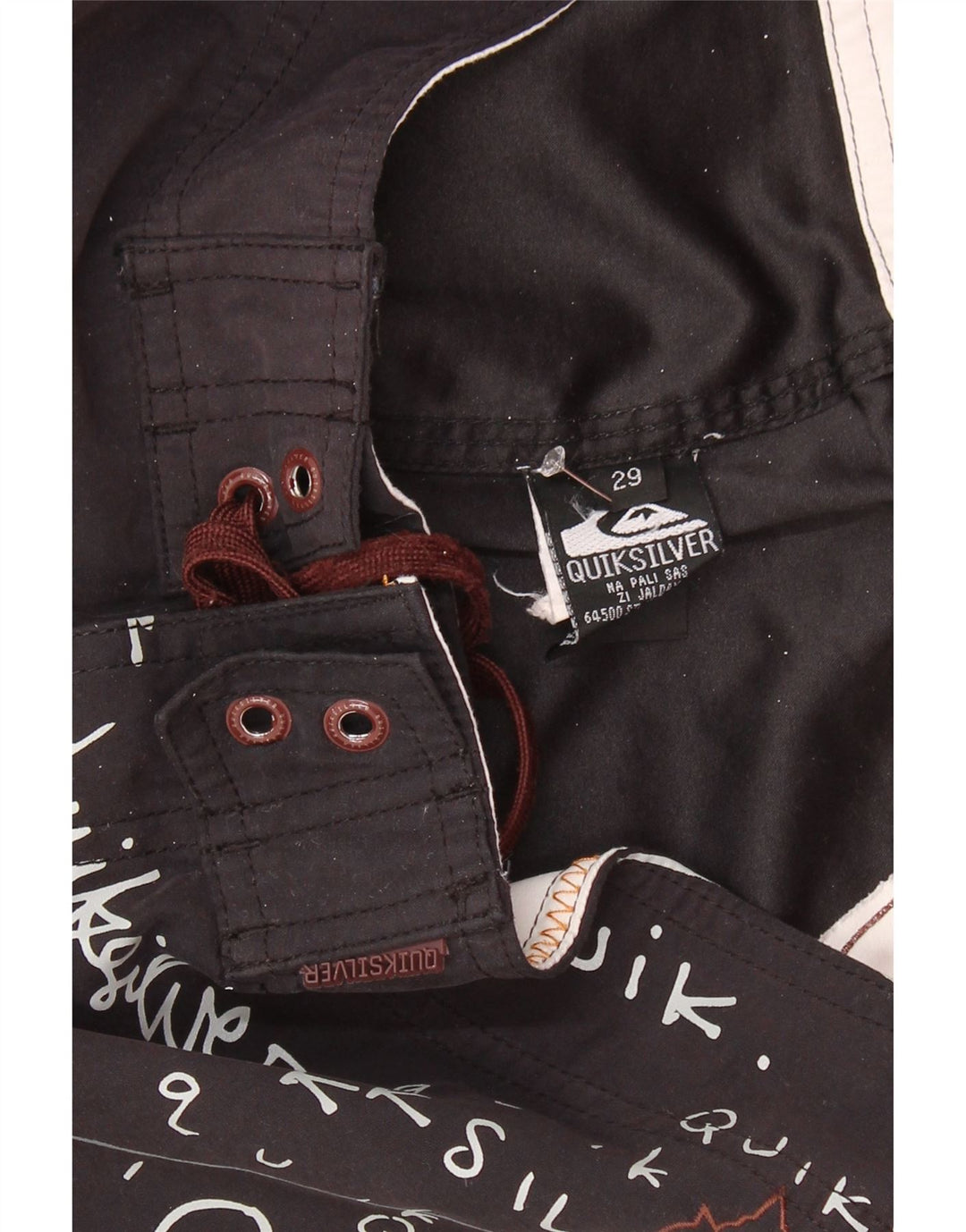 QUIKSILVER Short de Bain Graphique Homme Petit Noir Polyester