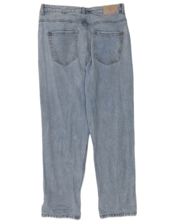 Zara Jean fuselé pour femme EU 42 Large W32 L27 Bleu Coton