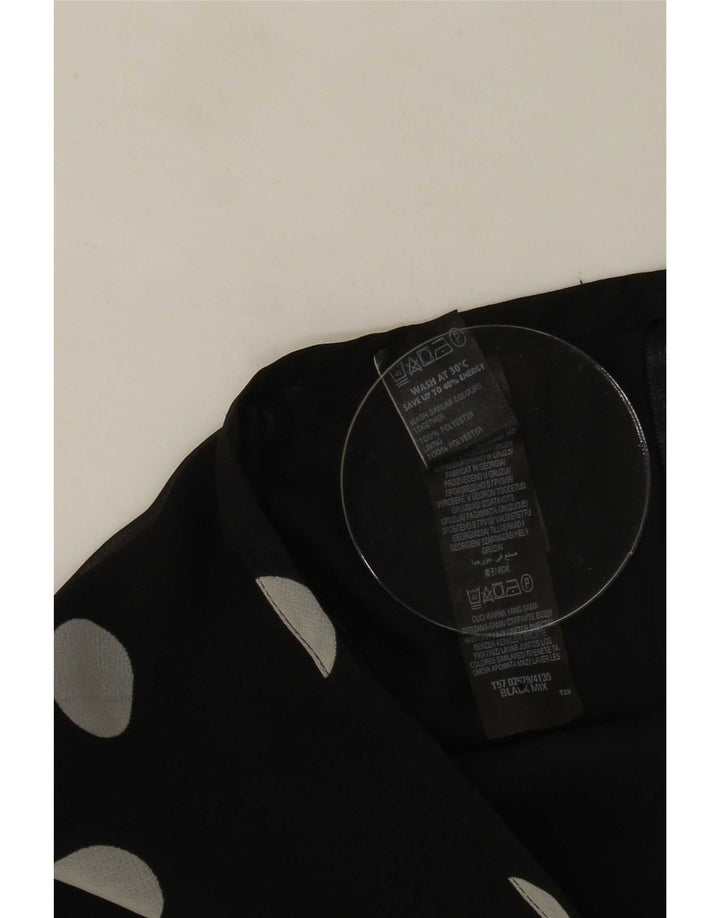 Marks & Spencer Jupe trapèze pour femme UK 12 Medium W30 Noir à pois