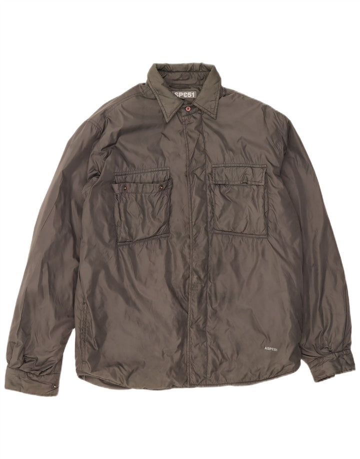 Aspesi Veste utilitaire pour hommes UK 40 Large Gris Polyamide