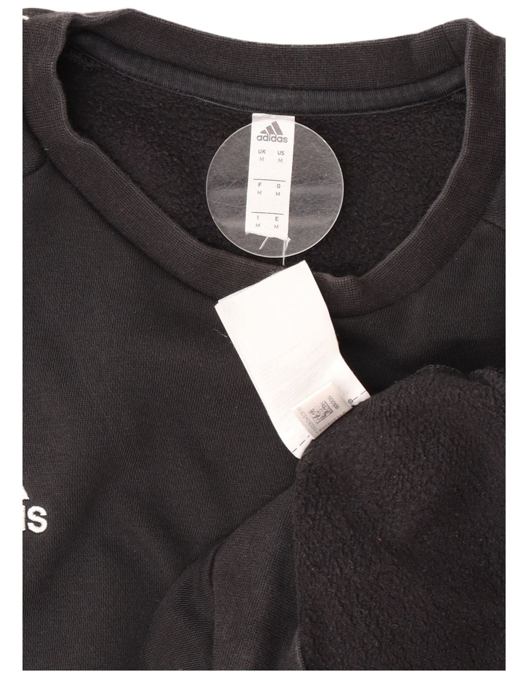 Adidas Sweat-shirt pour homme en coton noir moyen